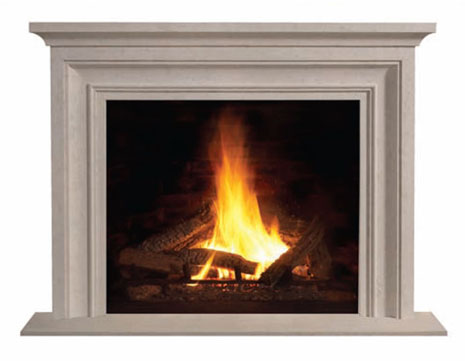 1114S Cast stone fireplace mantel