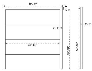 CORTESSA stone fireplace mantel spec sheet