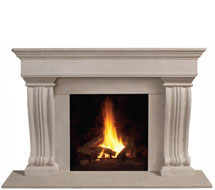 1110.536 stone fireplace mantle surround in Chicago