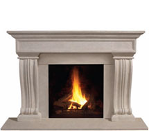 1111.536 stone fireplace mantle surround in Chicago