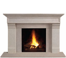 1111.556 stone fireplace mantle surround in Chicago