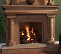 1126.555 stone fireplace mantle surround in Chicago