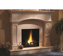 1130.70.530 stone fireplace mantle surround in Chicago