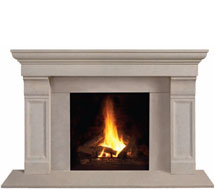 1147.511 stone fireplace mantle surround in Chicago