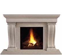 1147.536 stone fireplace mantle surround in Chicago
