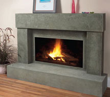 7701 stone fireplace mantle surround in Chicago