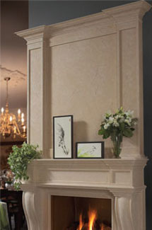 Fresno stone fireplace overmantle surround direct from us