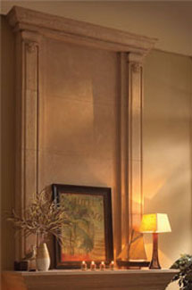 Valencia stone fireplace overmantle surround direct from us